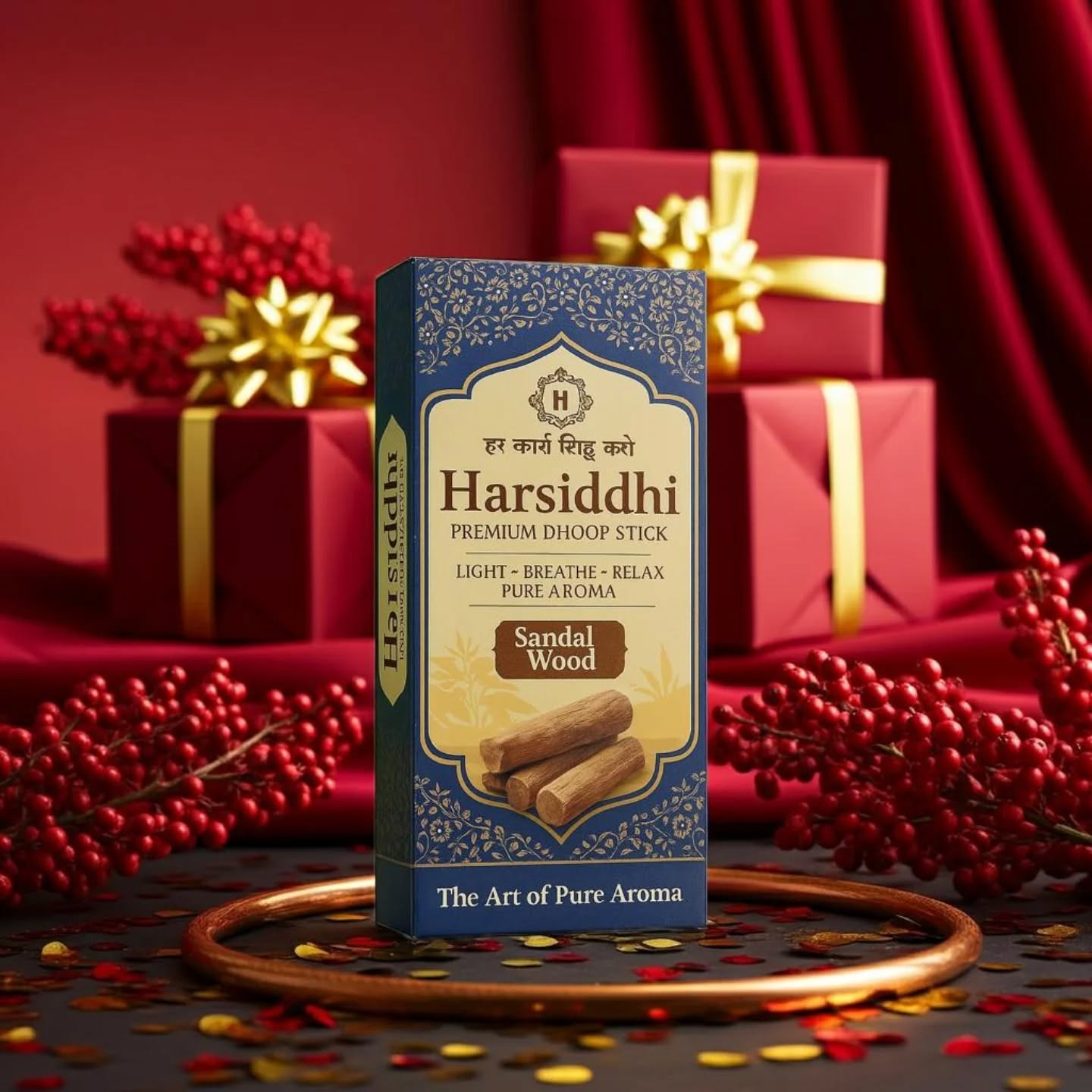 Here is a festive, attractive, high-engagement Instagram caption tailored for your Harsiddhi Premium Dhoop Stick – Sandalwood product with a Christmas touch.
It highlights warmth, aroma, celebration, and premium branding — perfect for driving attention and reach.
🎄✨ Instagram Caption (Sandalwood Christmas Edition)
Harsiddhi Premium Dhoop Stick – Sandal Wood
This Christmas, fill your home with the warm, timeless essence of Sandalwood, crafted to bring peace, purity, and festive warmth to every corner of your space. 🕯💛
As the celebrations begin…
let the rich, earthy aroma of Sandalwood create a cozy, calming Christmas atmosphere.
Perfect for gifting, decorating, or simply enjoying quiet festive moments. 🎁✨
Check out the product website in bio🔗
Shop now 🎁
https://harsiddhiuniversal.com/shop/
✉️Contact for bulk orders.
✨ Light. Breathe. Relax.
Let Sandalwood turn your Christmas into something beautifully serene.
Harsiddhi — The Art of Pure Aroma.